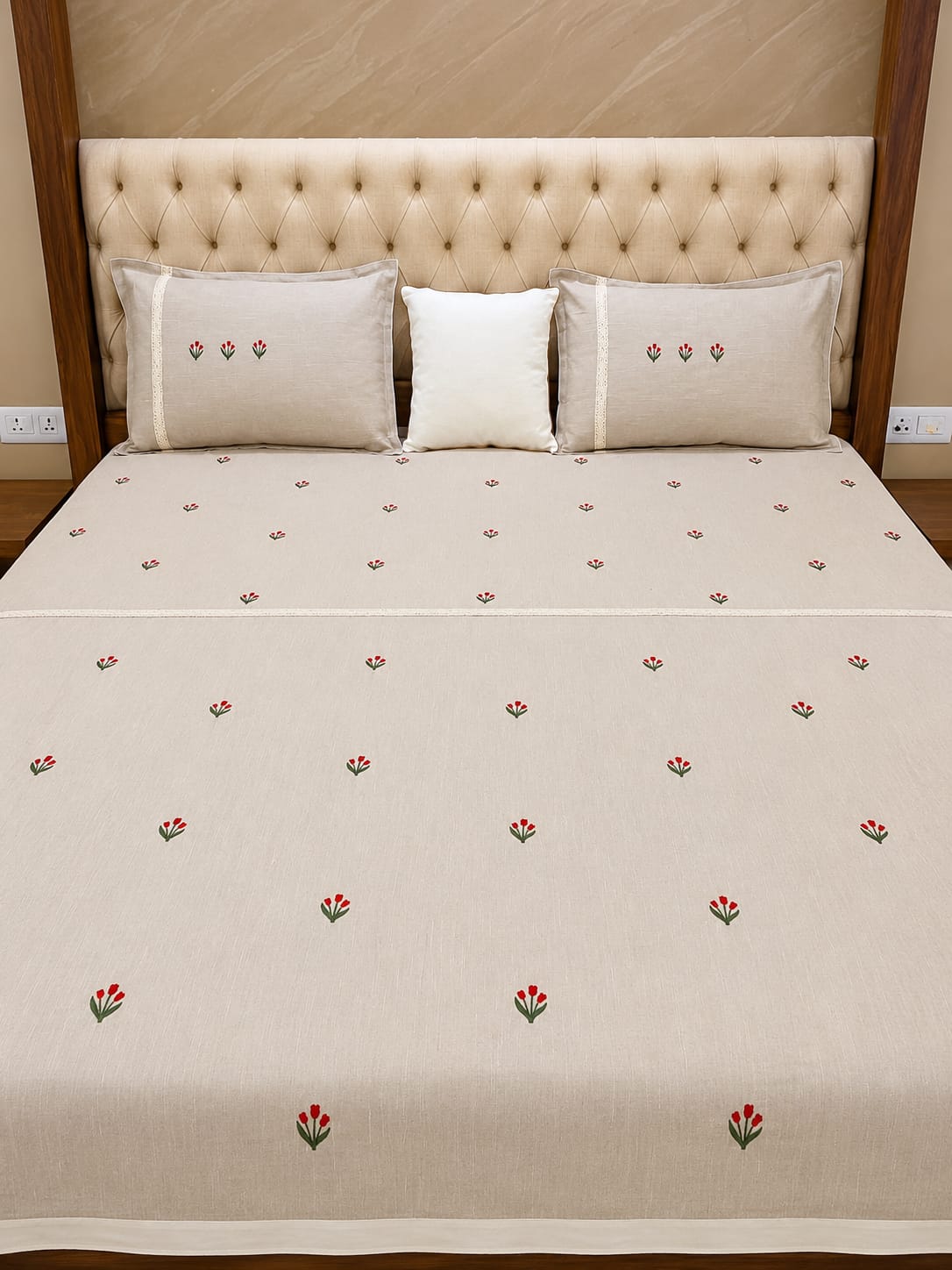 Queen Embroidery Bedsheet