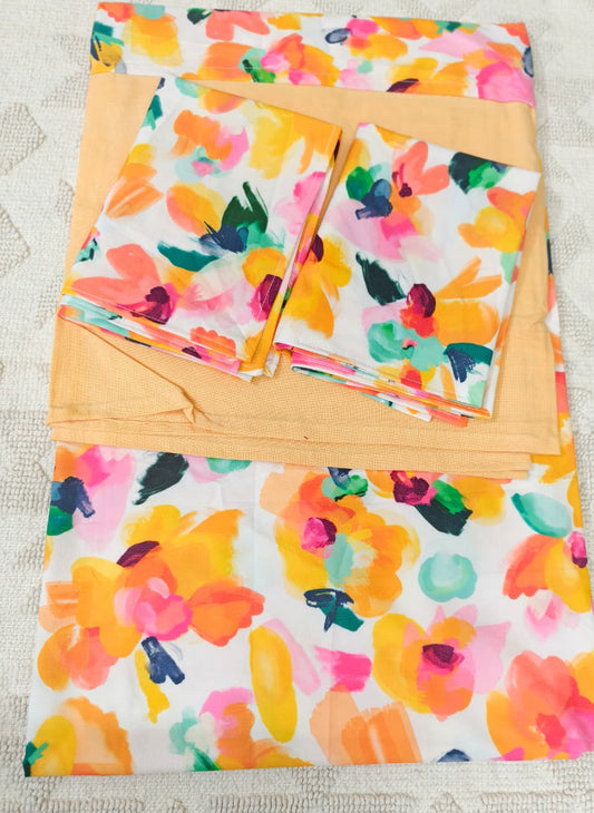 Queen Border Bedsheet
