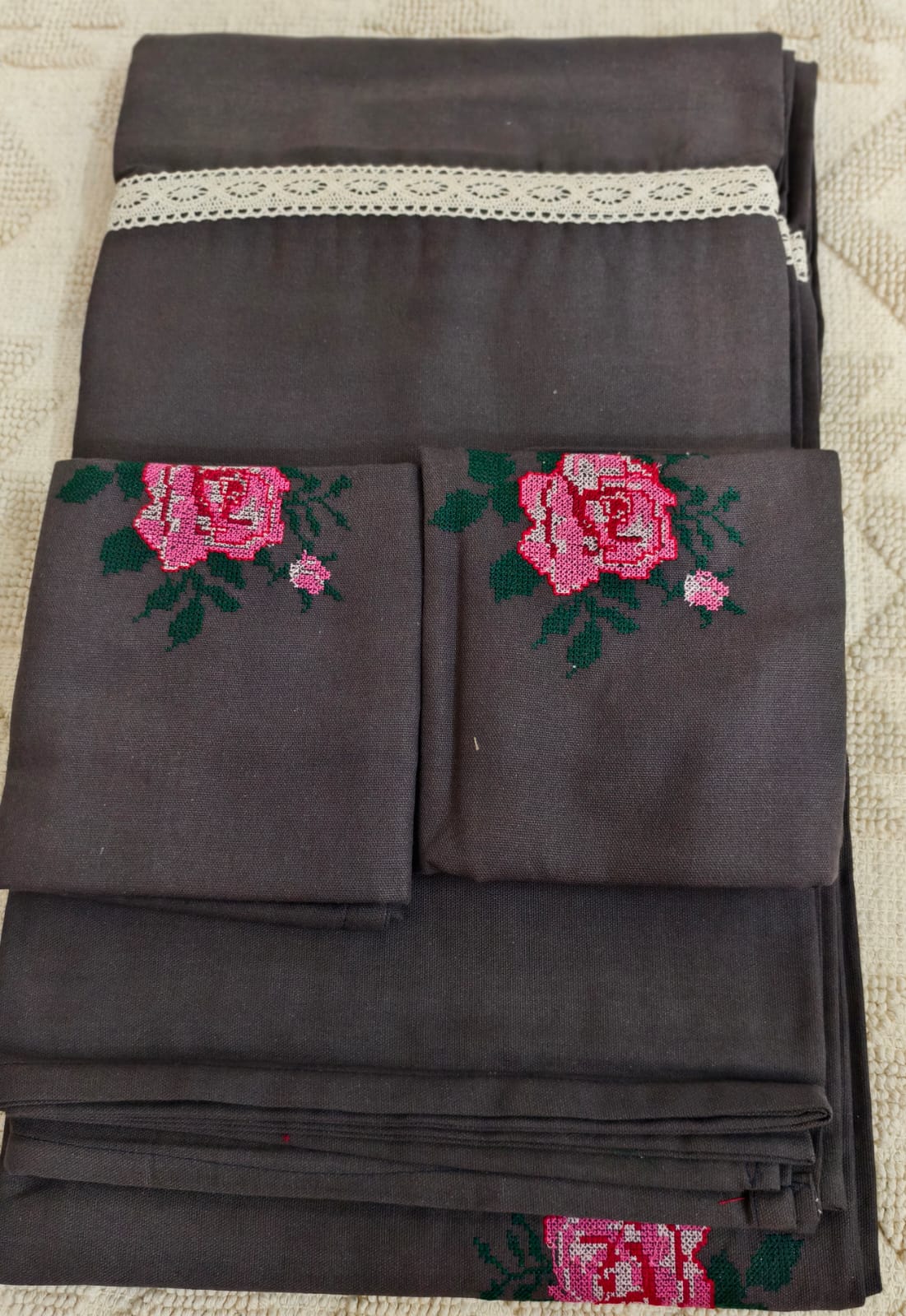 Queen Embroidery Bedsheet