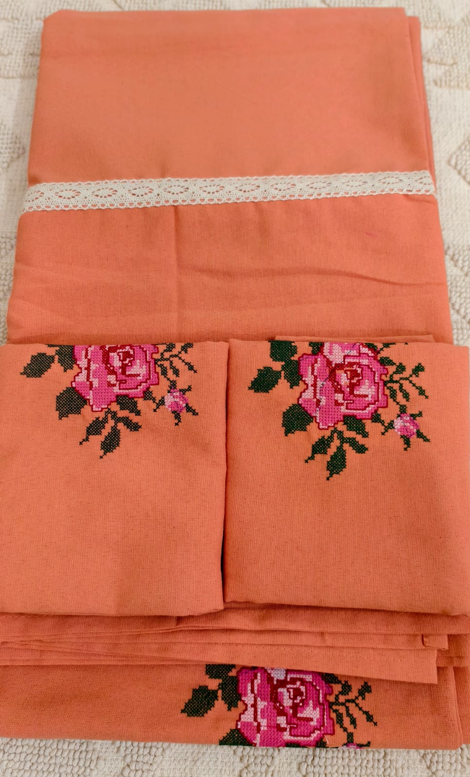 Queen Embroidery Bedsheet