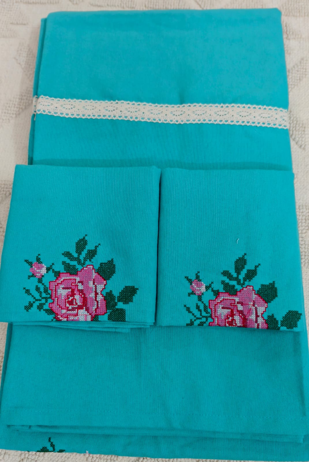 Queen Embroidery Bedsheet