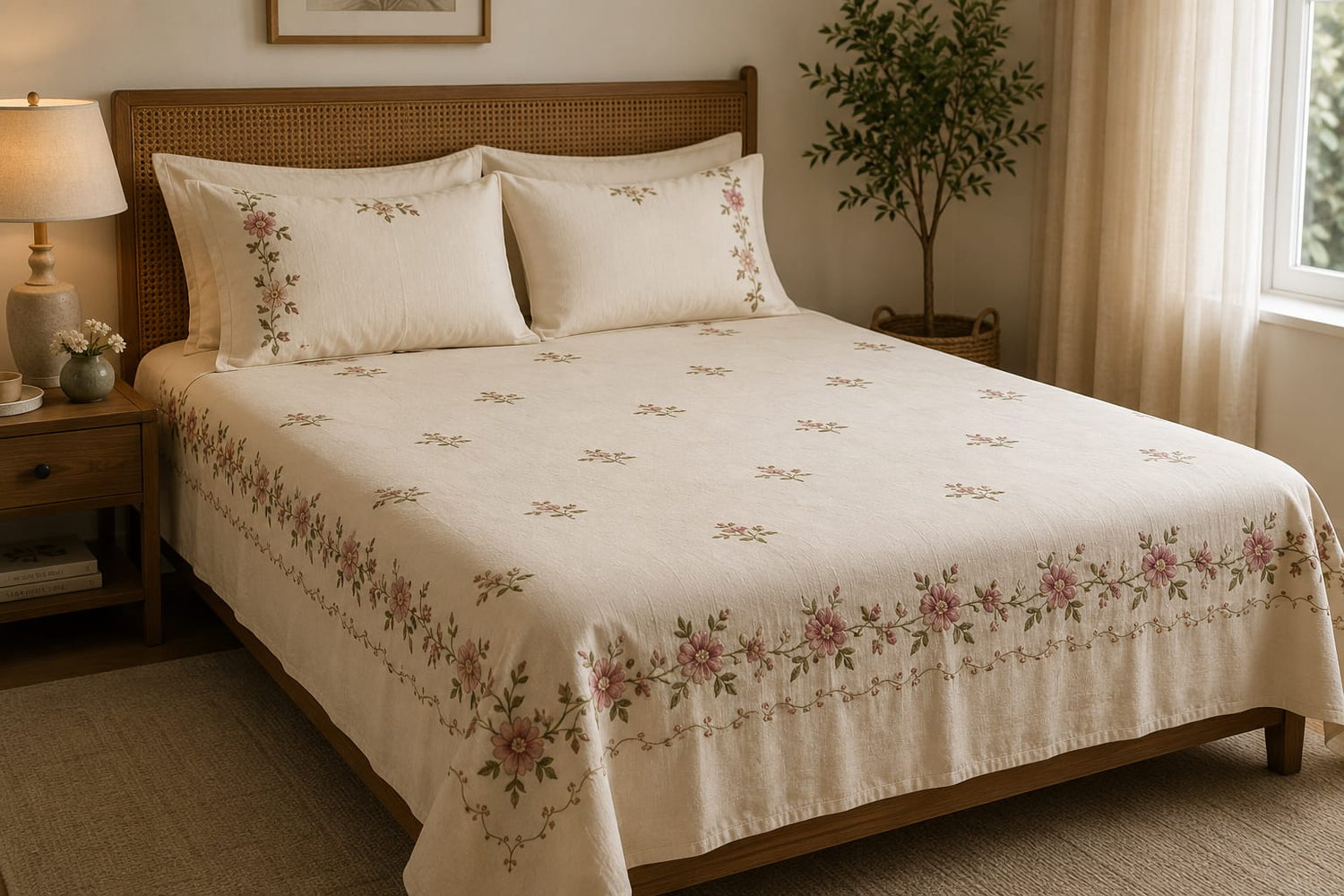 Embroidery Bedsheet