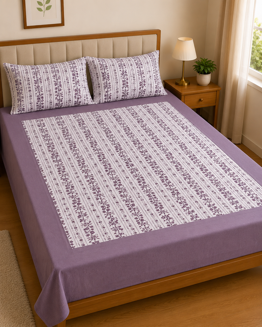 Queen Border Bedsheet