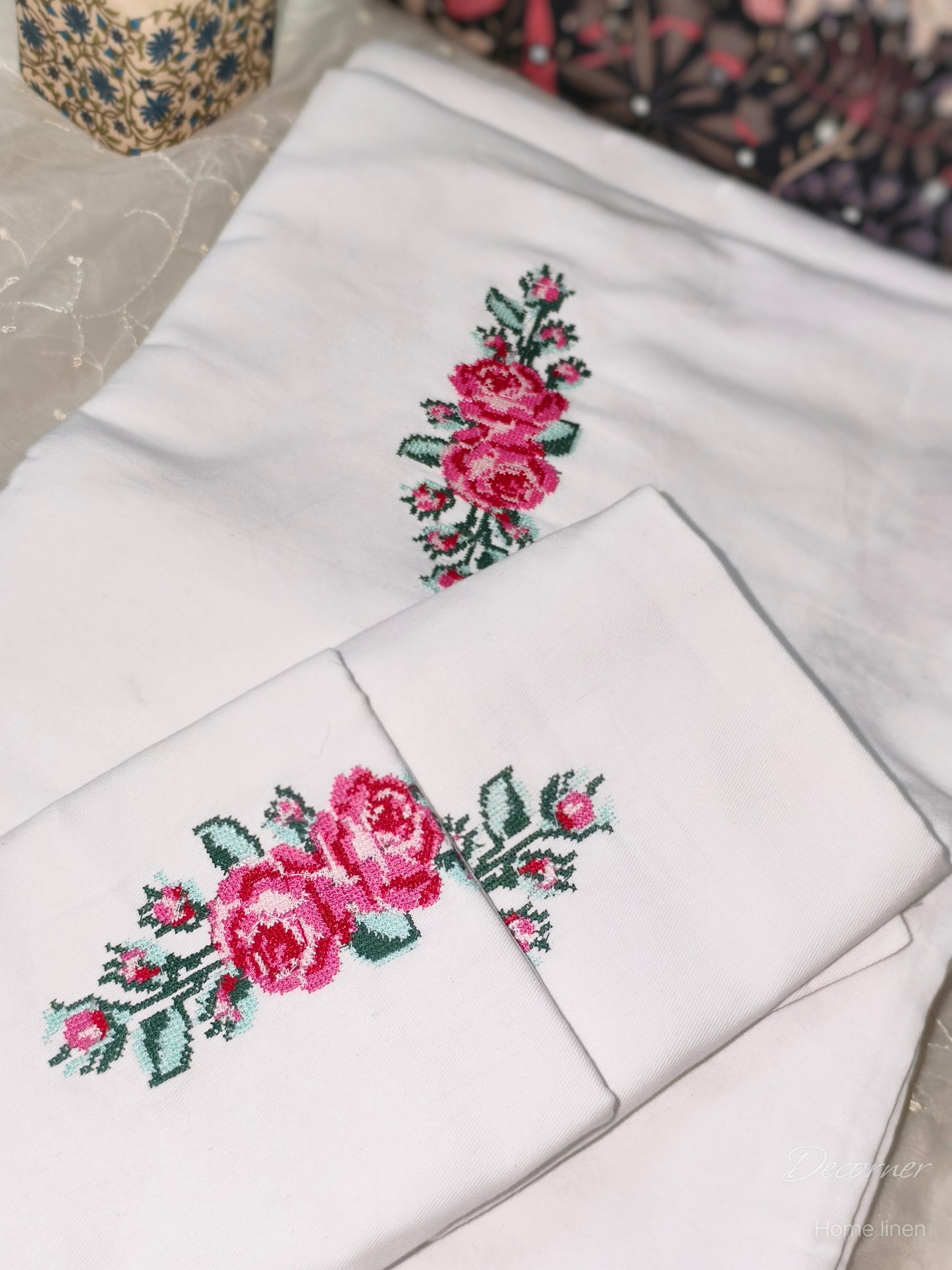Queen Embroidery Bedsheet