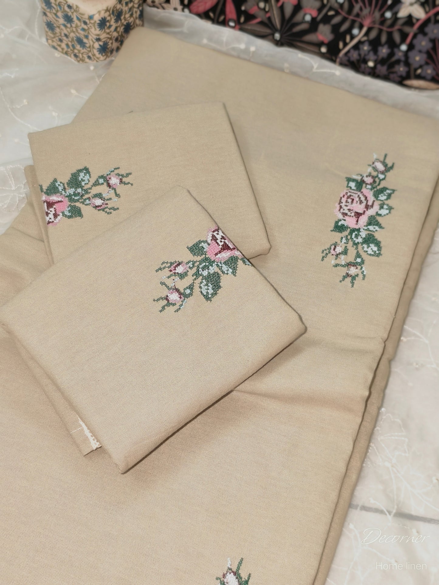 Queen Embroidery Bedsheet