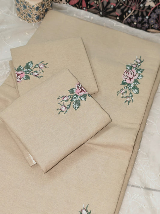 Queen Embroidery Bedsheet
