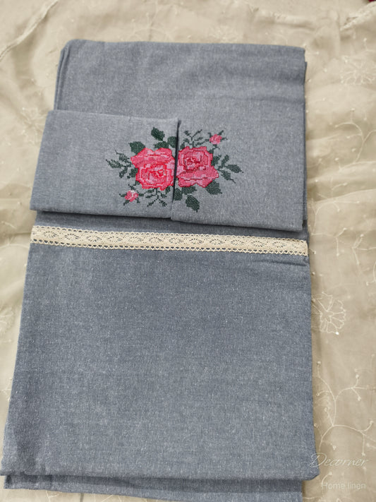 Superking Embroidery Bedsheet