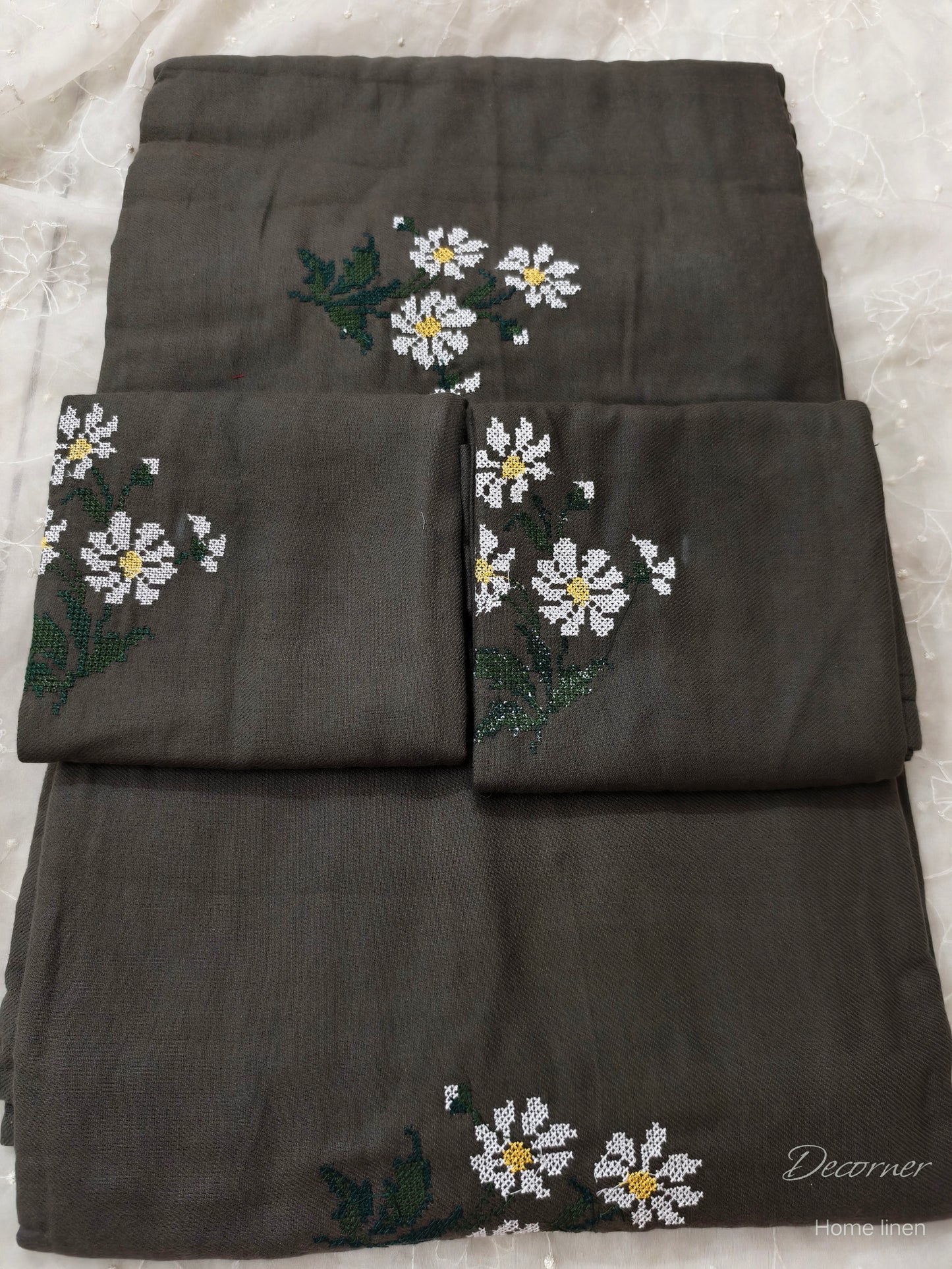 Queen Embroidery Bedsheet