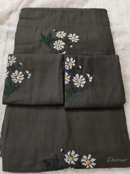 Queen Embroidery Bedsheet