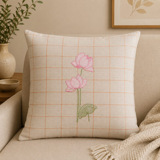 Embroidery Cushion Cover 16x16"
