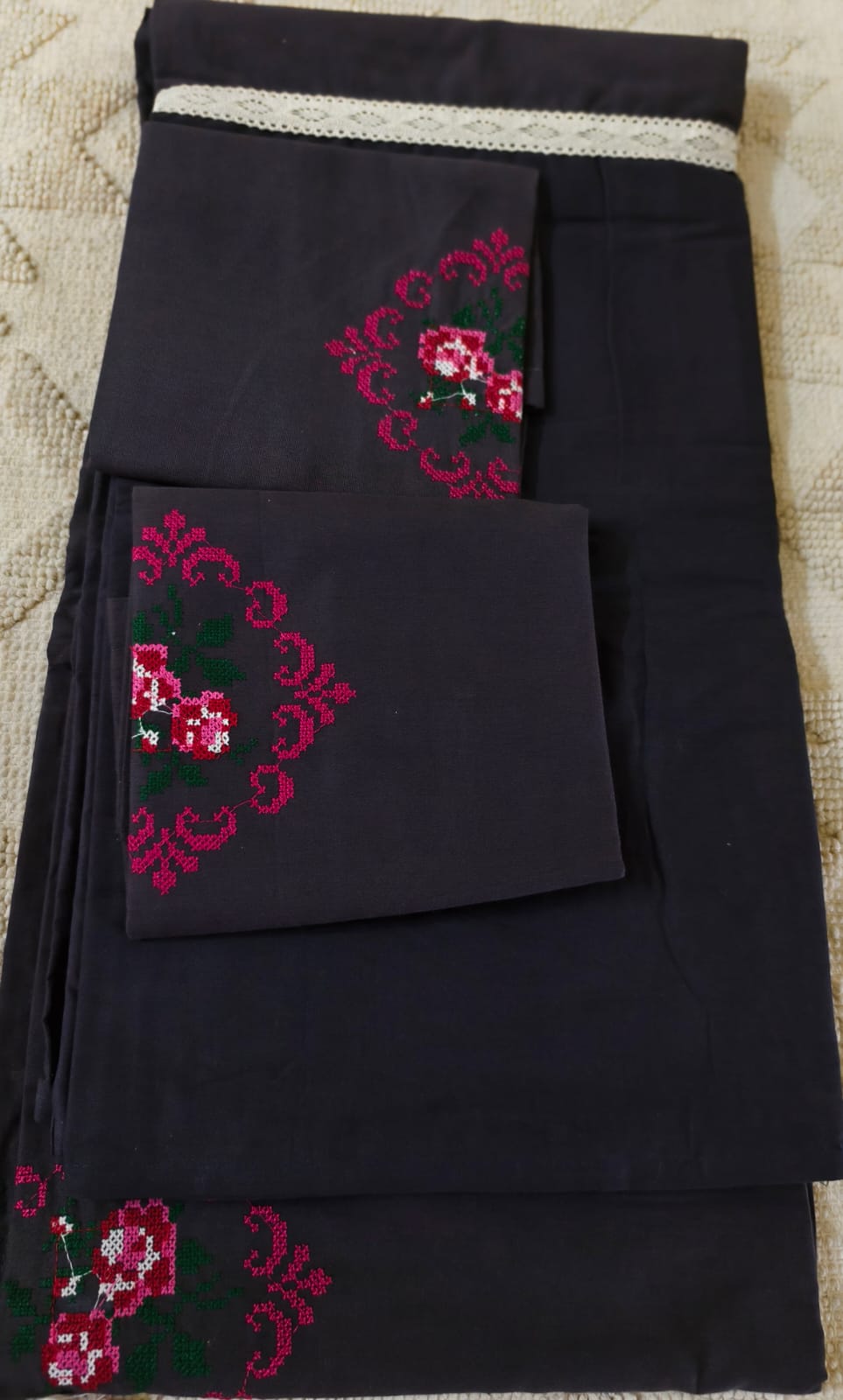 Queen Embroidery Bedsheet