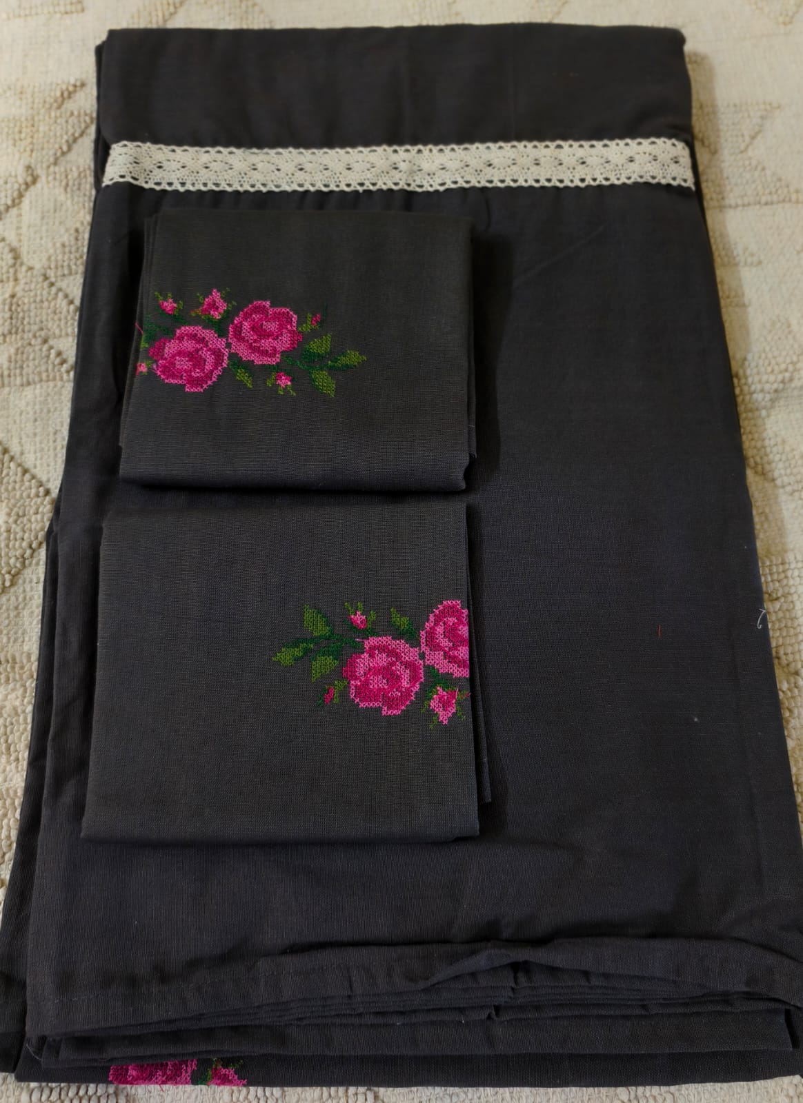 Queen Embroidery Bedsheet