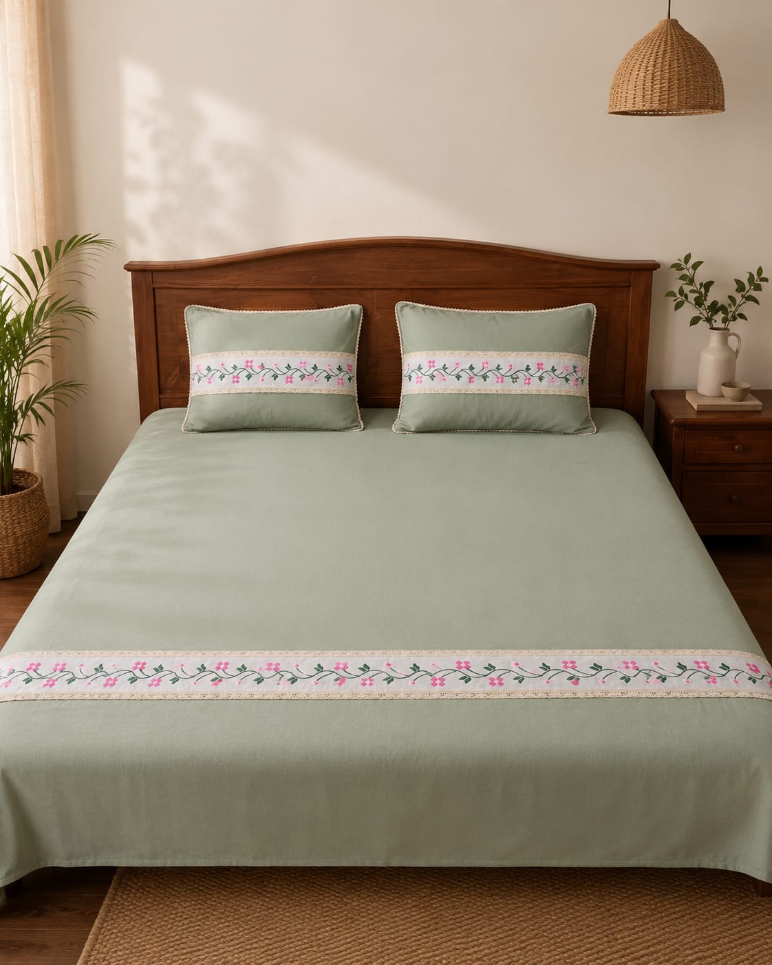 King Embroidery Bedsheet