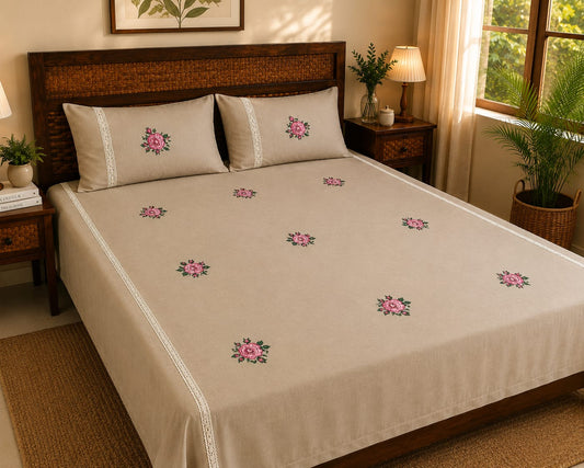 King Embroidery Bedsheet