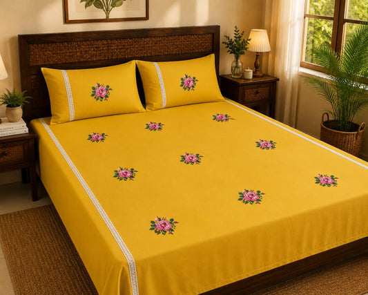 King Embroidery Bedsheet