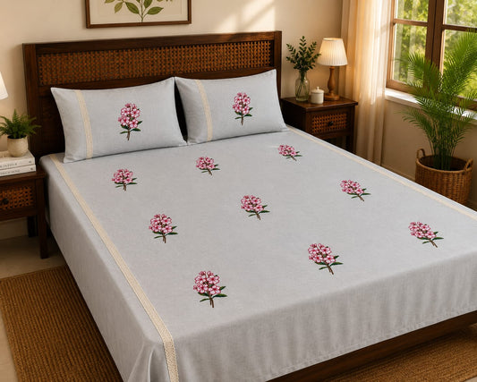 King Embroidery Bedsheet