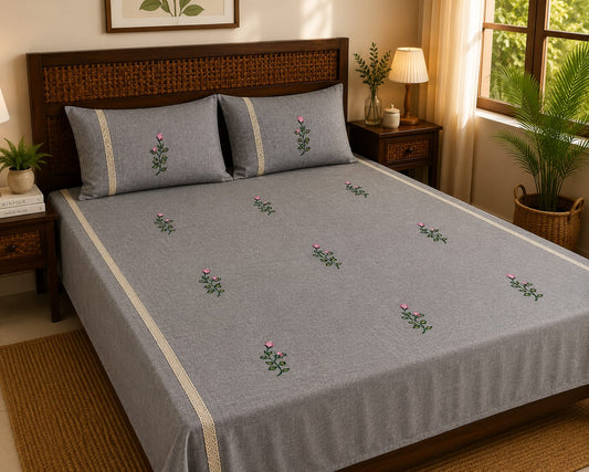 King Embroidery Bedsheet