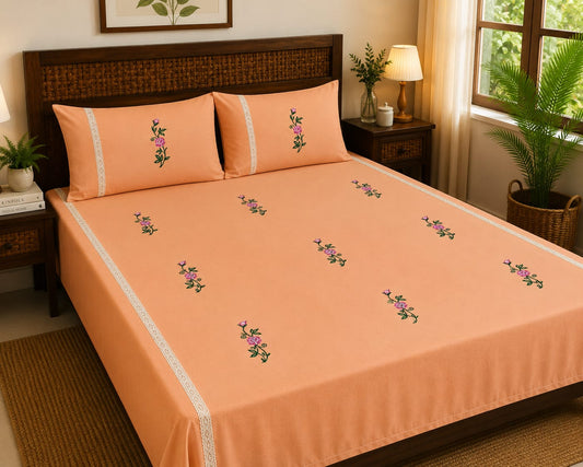 Queen Embroidery Bedsheet
