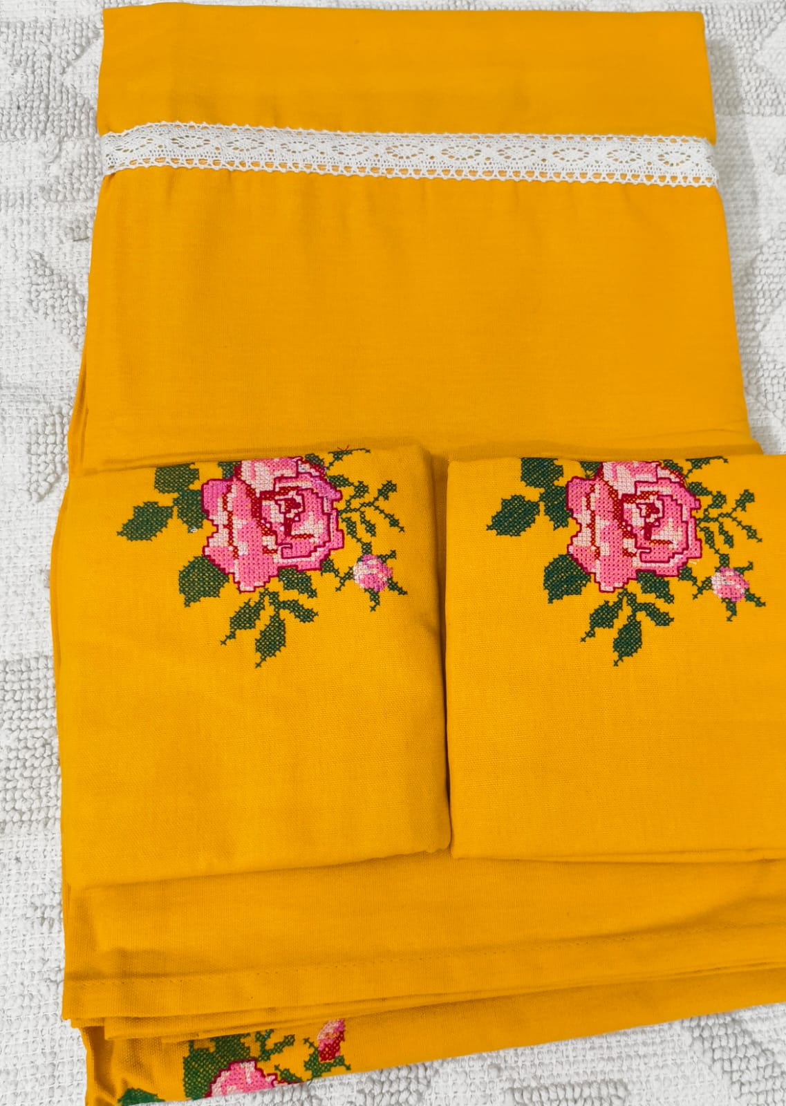 Queen Embroidery Bedsheet