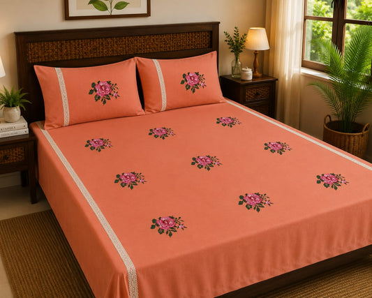 Queen Embroidery Bedsheet