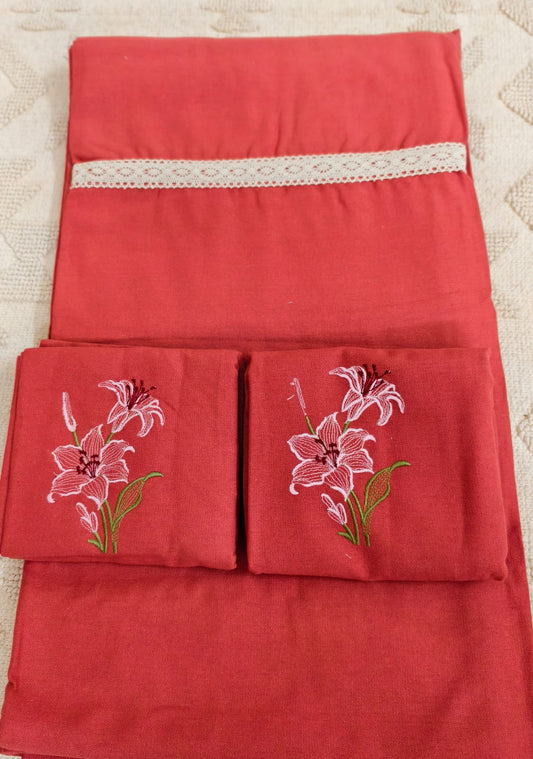 Super King Embroidery Bedsheet