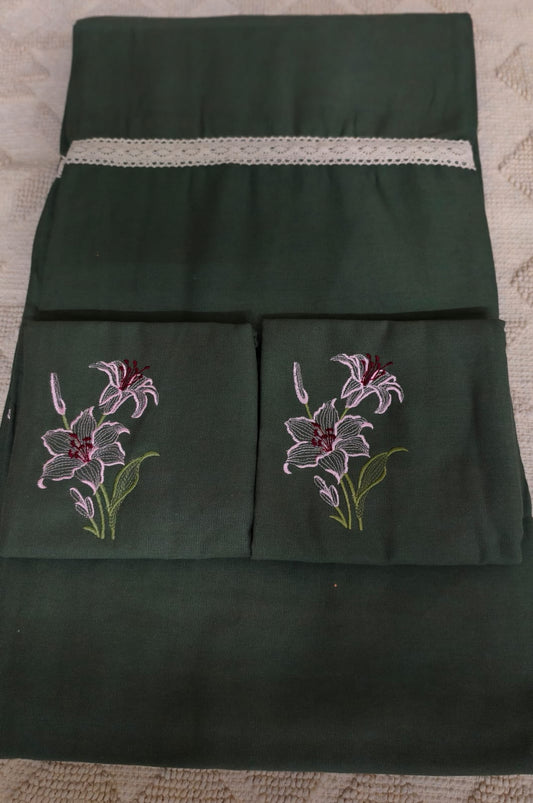 Super King Embroidery Bedsheet