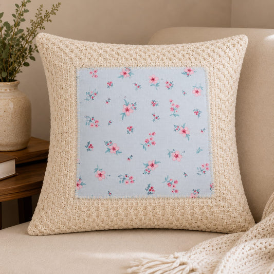 Crochet cushion cover 16x16"